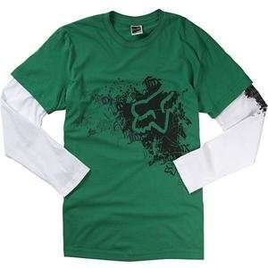  Fox Racing Practice Imperfect LS 2Fer   Small/Green 