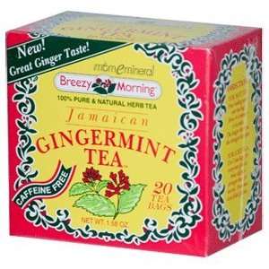   Teas Jamaican Gingermint Tea, Caffeine Free, 20 Tea Bags, 1.58 oz