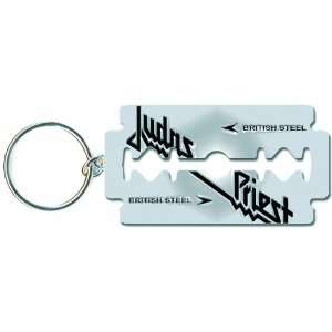  Judas Priest British Steel Razor Blade Key Chain Sports 