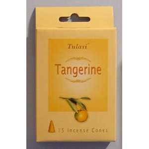  Tangerine   15 Cones of Tulasi Incense