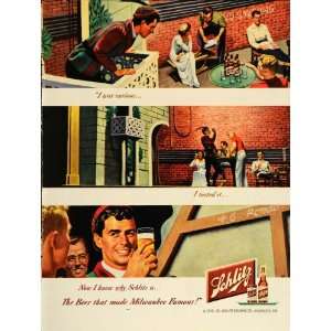  1949 Ad Schlitz Beer Romeo Juliet Stage Play Milwaukee 