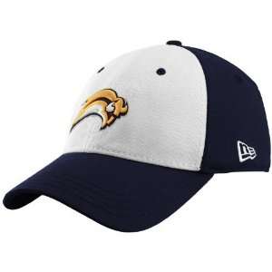 New Era Buffalo Sabres Navy Blue 39THIRTY Stretch Fit White Front Hat 