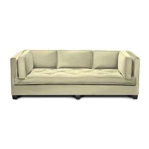   Home Wilshire Sofa 96, Leather, Vanilla, Standard