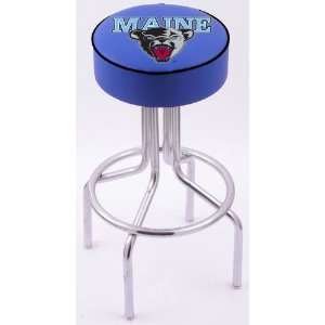  University of Maine Steel Stool with 4 Logo Seat and 