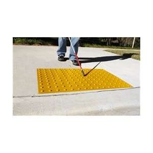 ADA Compliant Detectable Warning Pads, 2 x 3, Wet Set, Yellow 