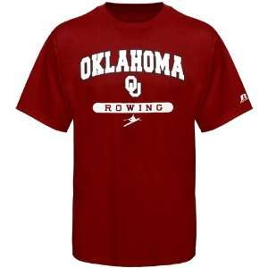    Russell Oklahoma Sooners Crimson Rowing T shirt