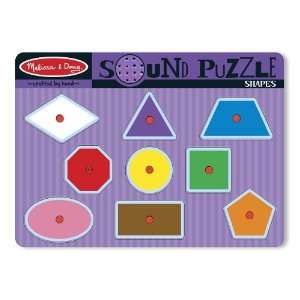  Melissa & Doug Shapes Sound Puzzle Toys & Games
