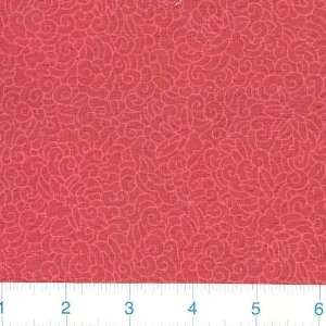  45 Wide Cherry Blossom Festival Curls Red Fabric By The 