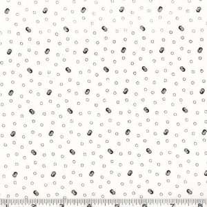  45 Wide Zoomin Dots & Moons White Fabric By The Yard 
