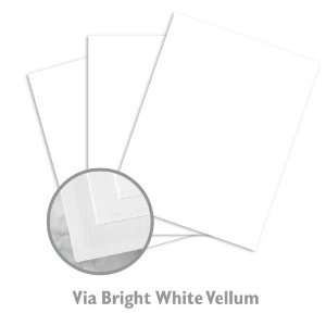  Via Vellum Bright White Paper   250/Package Office 
