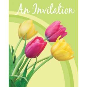  Blooming Tulips Spring Party Invitations