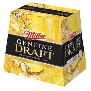  Miller Genuine Draft 12pk Btls Grocery & Gourmet Food