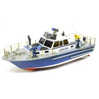 21 R/C Super Police Boat Radio Controlled Electric Powered RC Ocean 