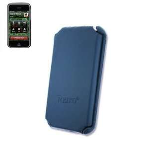   Leather Protector Skin Cover Case for Apple IPhone   Navy Electronics