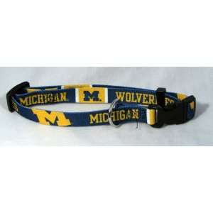 Michigan Wolverines Dog Collar 
