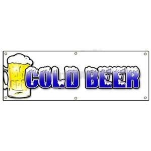   Outdoor Vinyl Banner ice drink cart stand sign signs 