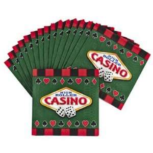  16 Casino Beverage Napkins   Tableware & Napkins Health 