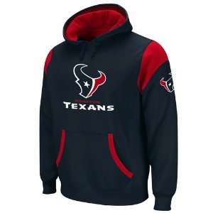 Reebok Houston Texans Youth Navy Blue Red QB Jersey Pullover Hoodie 