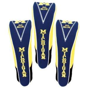  College Licensed Golf Headcover   Michigan   3 Pack 