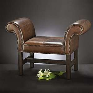   13144 Faux Padded Leather Accent Chair, Brown