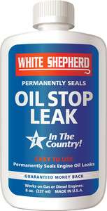Engine Oil Stop Leak White Shepherd 8oz / Permanently Seals Leaks 