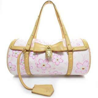 LOUIS VUITTON Cherry Blossom Papillon Bag Purse Pink LV  