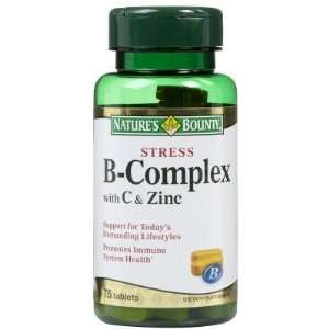  Natures Bounty  Stress, Vitamin B Complex with C and Zinc 