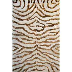 Rugs USA Contemporary Zebra Print with Faux Silk Highlights 8 6 x 11 