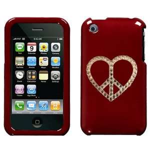   Bling Bling Peace Within Heart for At&t Iphone 3g Iphone 3gs 8gb 16gb