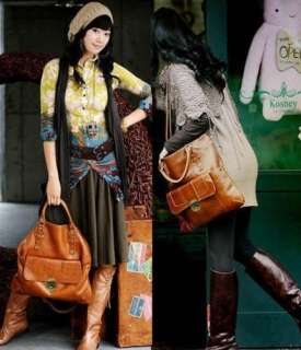 New Womens Ladys Korean style Hobo handbag shoulder bag PU leather 