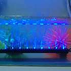Aquarium Fish Tank Blue 12 LED 110V 220V Airstone Bubbler LED Lights 