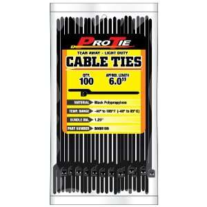  Pro Tie B6QO100 5.5 Inch Quik Off Tear Away Cable Tie 