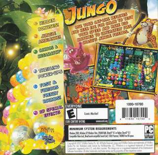 JUNGO Jungle Color Puzzle PC Game XP/Vista NEW $2 Ship 811930104030 