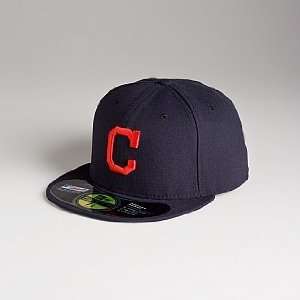 MLB New Era 5950 FITTED Cleveland INDIANS 7 1/8 ALTERNATE C NAVY Hat 