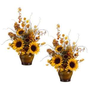  TWO 27 Sunflower/oncidium/stock Flower Arrangement in 