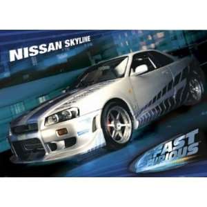 Fast 2 Furious   Movie Poster (Nissan Skyline) 