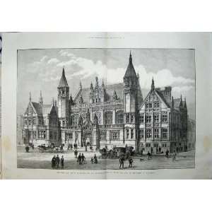   1887 Law Courts Birmingham Buildings Architecture Art