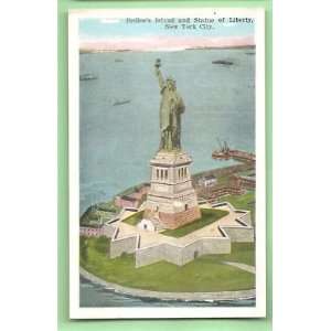   PostcardRedlow Isl Statue Of Liberty New York City 