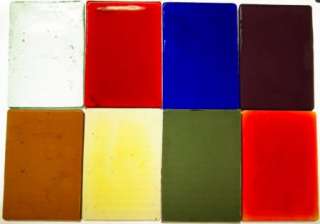 Dalle de Verre Slab Glass Stained Glass Red #55  