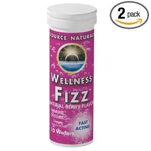  Source Naturals Wellness Fizz Tangerine, 10 Wafers (Pack 