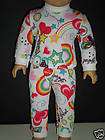 18 doll clothes thermal hearts Pjs fits American Girl
