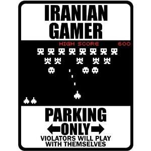  New  Iranian Gamer   Parking Only ( Invaders Tribute   80 