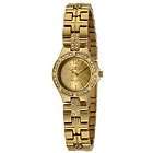   Womens Wildflower Collection Crystal Accented 18k Gold Plated Watch
