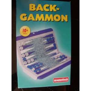   Magnetic Travel Backgammon Set with German Instructions Toys & Games