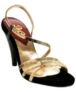 Dolce & Gabbana D&G gold sequined leather strappy sandals   up 