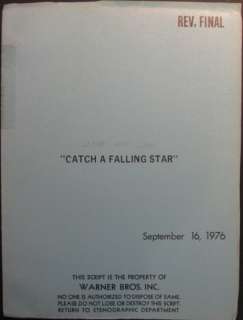   , JERRY SEGAL   One on One [Catch a Falling Star]   ORIG SCREENPLAY