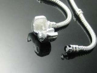 wholesale  SOLID silver fit beads chain bracelet AAAAA 