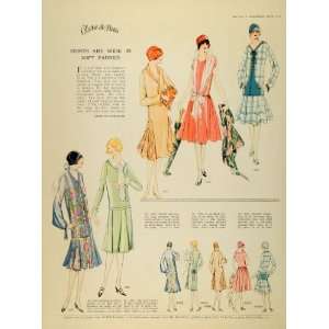   Womens Flapper Fashion Clothing Hats   Original Color Print Home