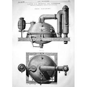 Engineering 1865 Vacuum Pan Receiver Condenser Machinery Burgh Sugar 
