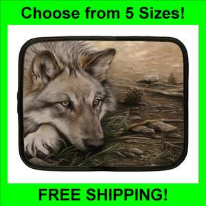 Wolf Drawing Design   Case, Sleeve, Pouch   5 Case Sizes   NC1986 